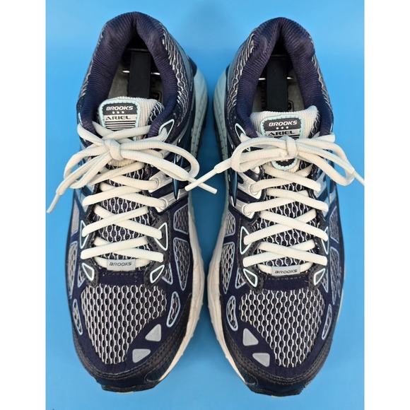 Brooks Ariel GTS 14 Running Shoes Women Sz 7.5 B Blue Silver Support Stability - Picture 4 of 8